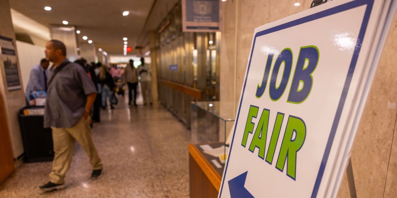 WSJGraphics's tweet card. Widely anticipated labor data starts catch-up on backlogged economic reports after shutdown.