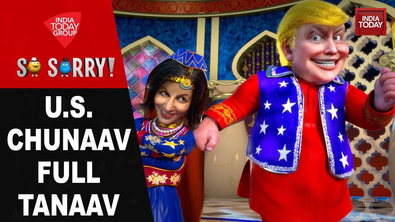 ImPrajesh98's tweet card. So Sorry: U.S Chunav, Full Tanaav | Donald Trump | Kamala Harris | US...