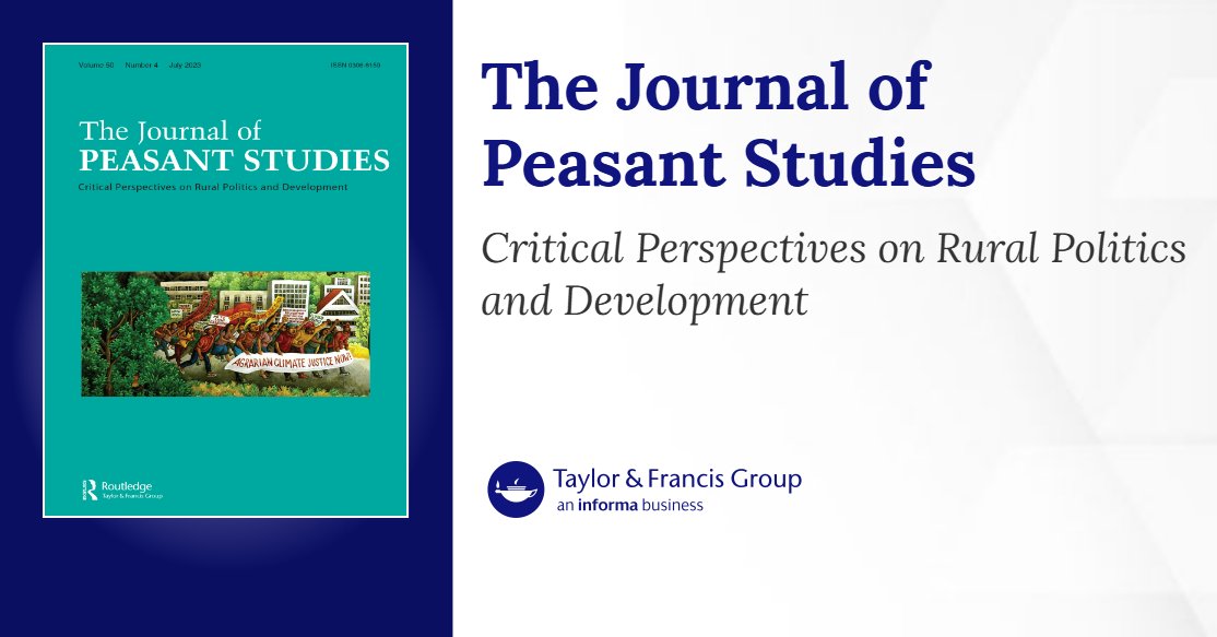 Peasant_Journal's tweet card. This article brings work on geographies of care into dialogue with critical agrarian studies and research on mobile pastoralism to explore pastoral mobility as a form of care during the COVID-19 pa...