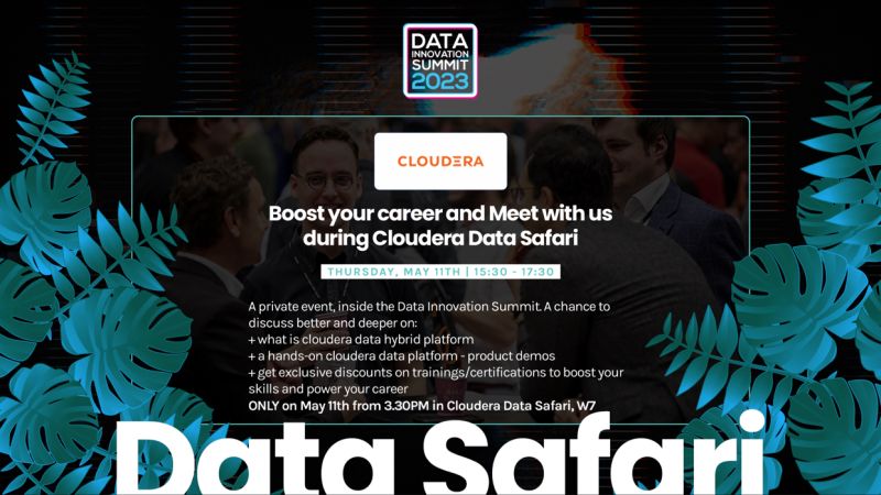 KBHyperight's tweet card. Are you joining Data Innovation Summit on 11th May? Do not miss out to join Cloudera #Datasafari event at #Kistamässan between 15:30-17:30 at W7 to hear all new updates on #Cloudera Data Hybrid...