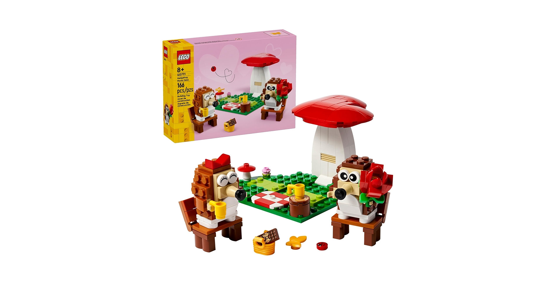 SpringLakeMall's tweet card. The LEGO Hedgehog Picnic Date (40711) toy building set gives boys and girls ages 8-10 the chance to use their imagination and create their own storylines. This love-themed playset features two...
