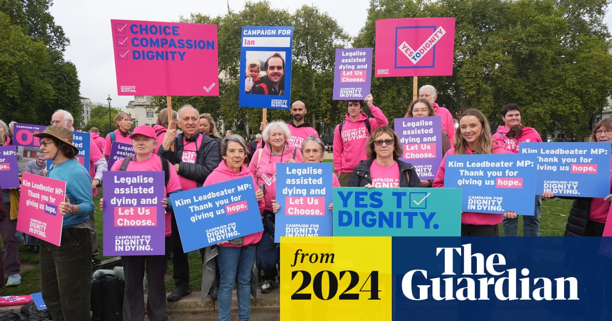 guardian's tweet card. Kim Leadbeater outlines safeguards as some MPs worry proposal does not bar doctors in England and Wales from suggesting option