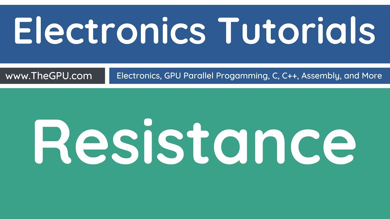 JavacJavaDotCom's tweet card. Learn Electronics - Resistance and Ohms