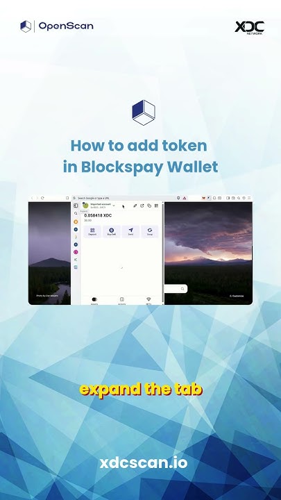 dee__xdc's tweet card. Adding custom token in Blockspay 2.0 wallet
