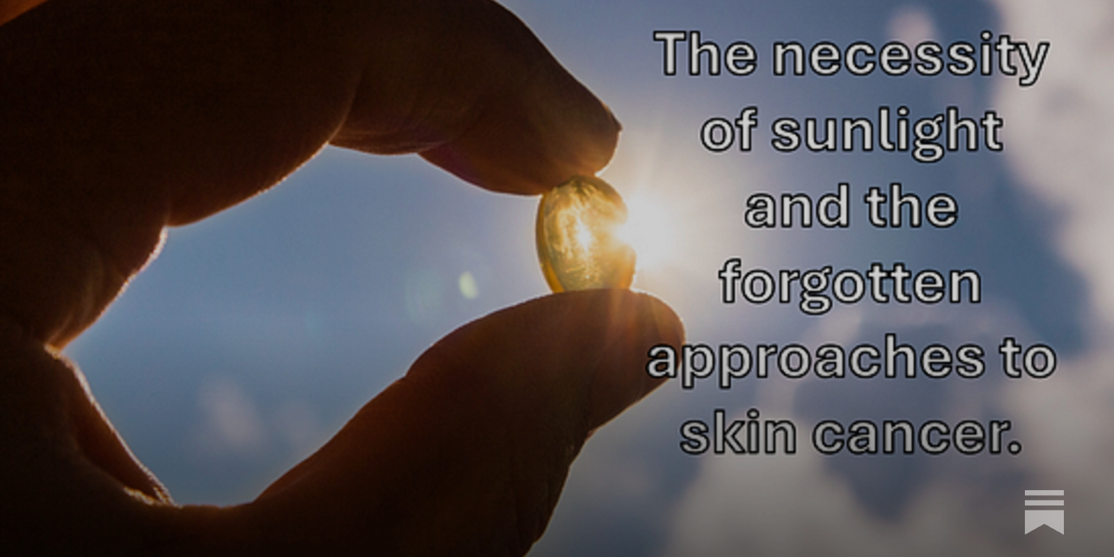 MidwesternDoc's tweet card. The forgotten side of skin health and the necessity of sunlight