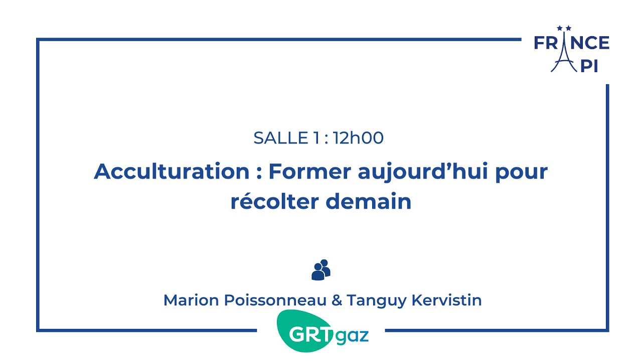 FranceApi's tweet card. REPLAY : Acculturation : Former aujourd’hui pour récolter demain