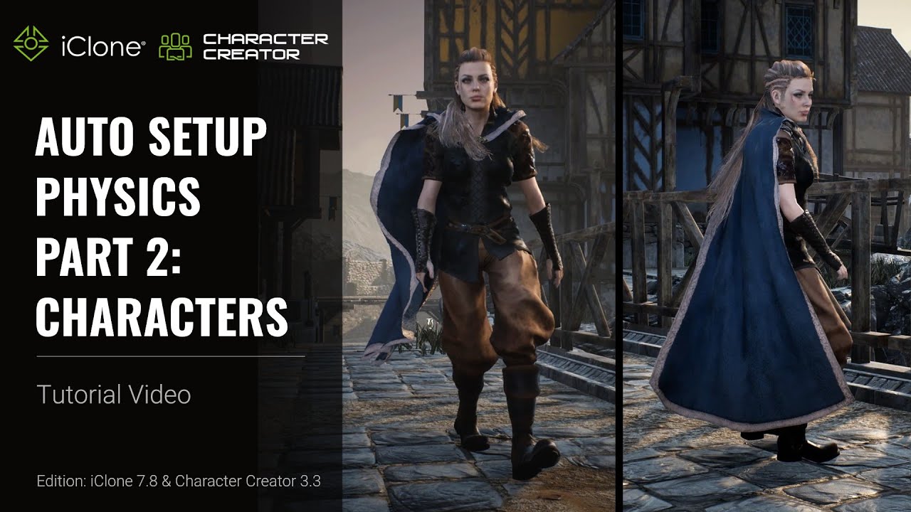 Frnandwagner's tweet card. iClone 7.8 & CC 3.3 Tutorial - Auto Setup Character Physics for...