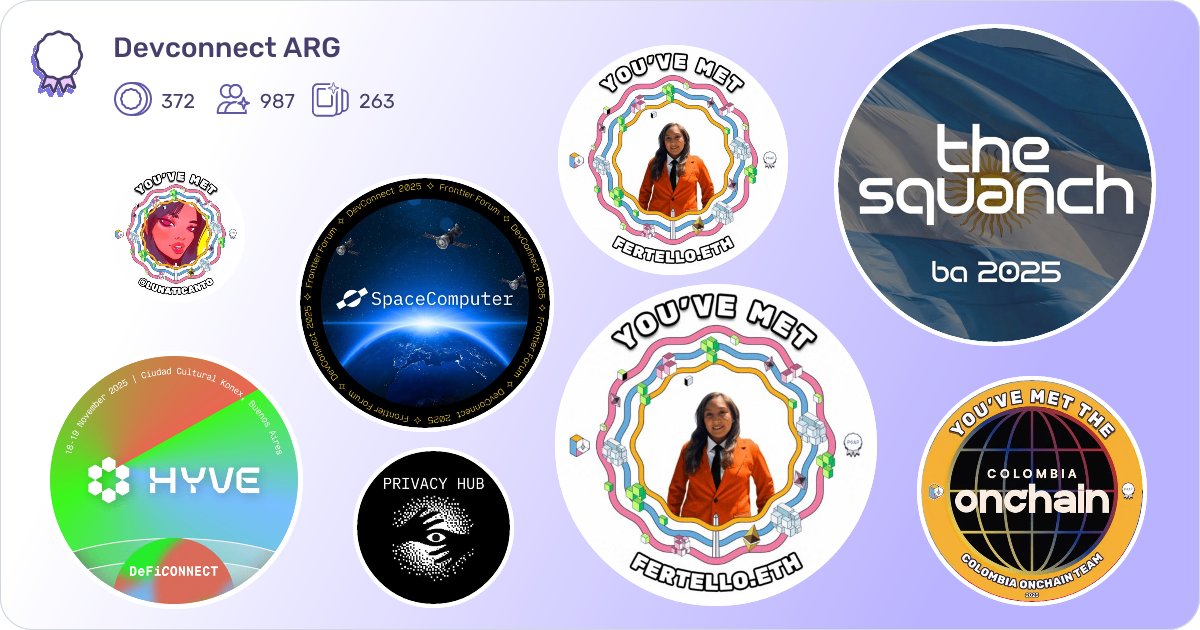 CardnoNFT's tweet card. A collection of precious digital collectibles issued by events, projects and people, during Devconnect Buenos Aires, 2025.