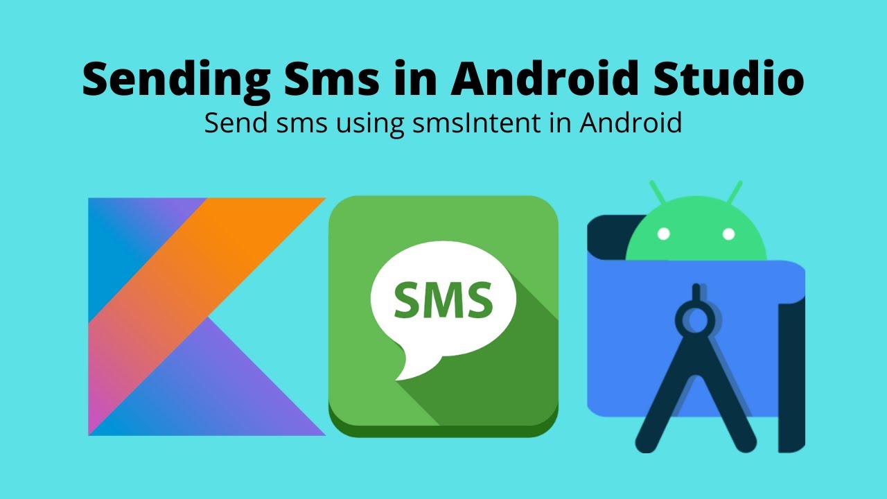 thecodingninja1's tweet card. Send sms in Android using sms Intent to a number | Android Studio |...