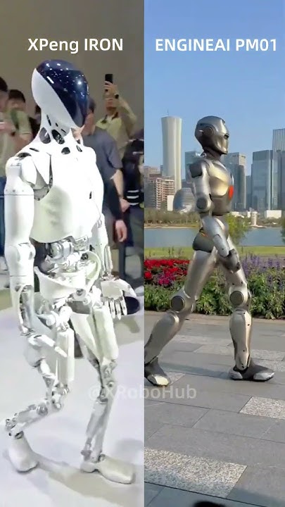 Nexus61296043's tweet card. 🤖Walking is the Basic Skill! 🚶‍♂️China's #xpeng IRON vs #engineai...