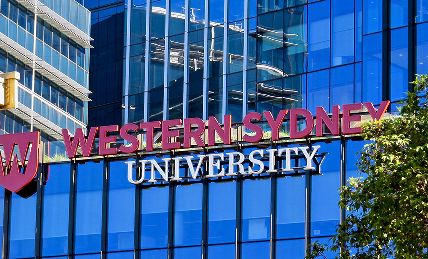 ISMG_News's tweet card. Australia's Western Sydney University said hackers exploited its Microsoft Office 365 environment to steal up to 580 terabytes of data. Breached data includes