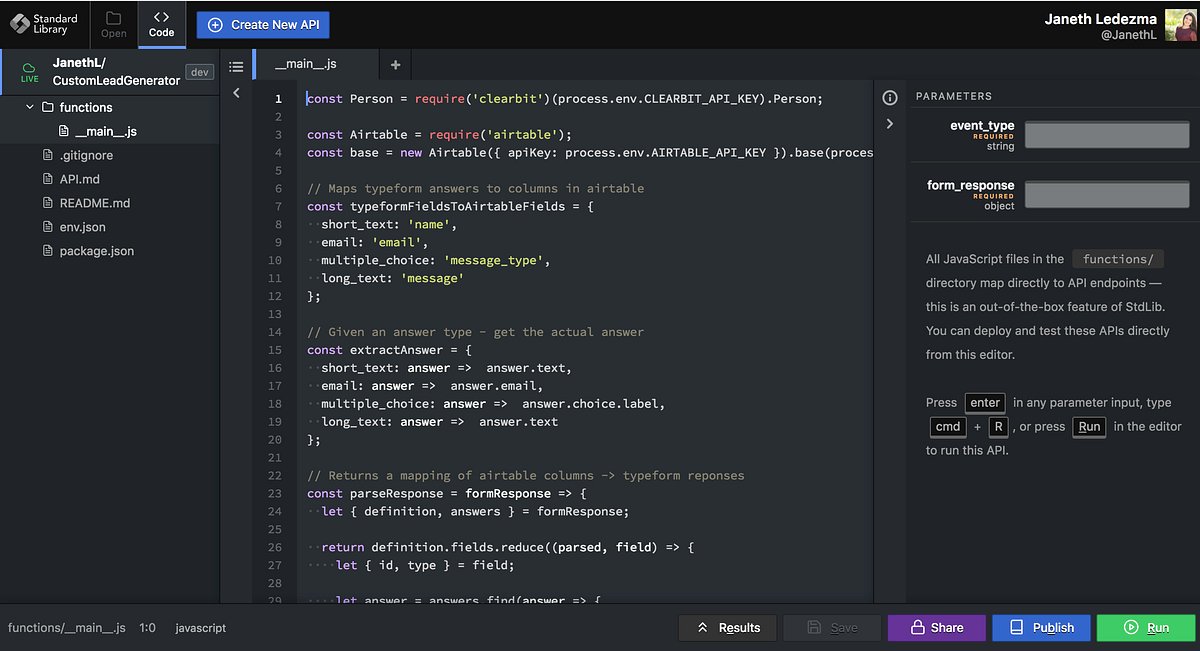 codeburstio's tweet card. Looking to generate leads for your business, or qualify them after you’ve received their email from a service like Typeform? This tutorial…