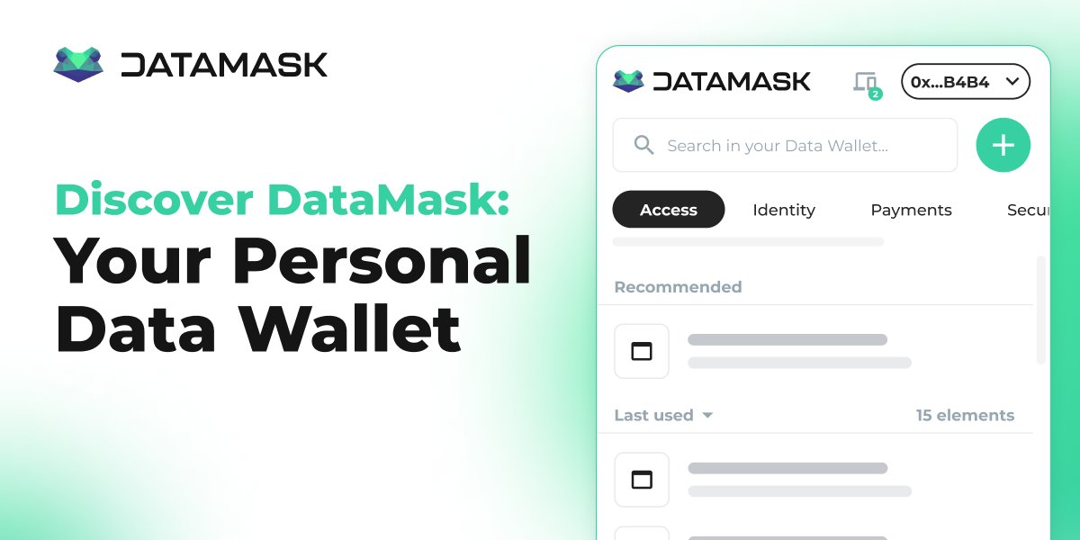 humandataincome's tweet card. Secure your digital life with DATAMASK, the leading data privacy app. Protect your personal information and maintain your privacy online. Try DATAMASK today!