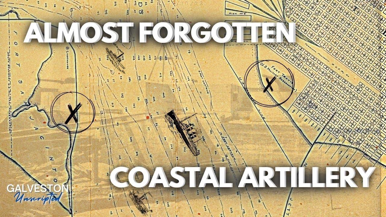 GalvUnscripted's tweet card. Exploring Galveston Bay’s Almost Forgotten Coastal Artillery