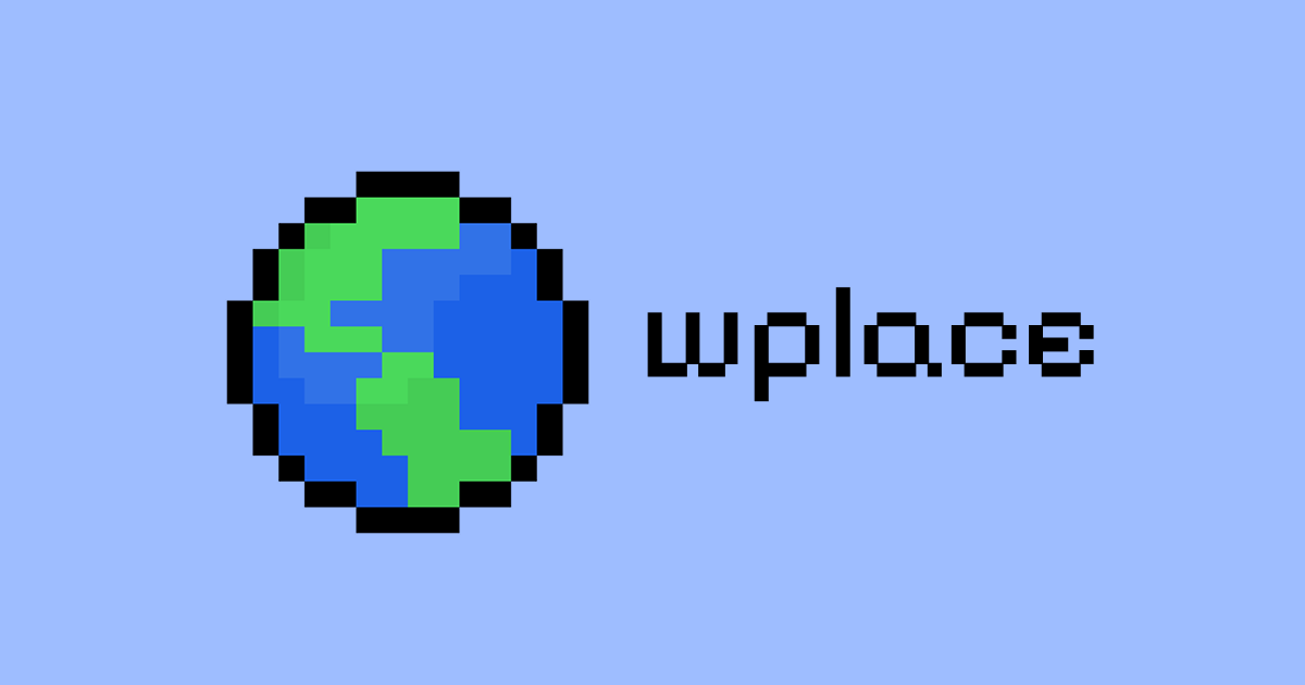 ZephyrNightfire's tweet card. Wplace is a collaborative, real-time pixel canvas layered over the world map, where anyone can paint and create art together.