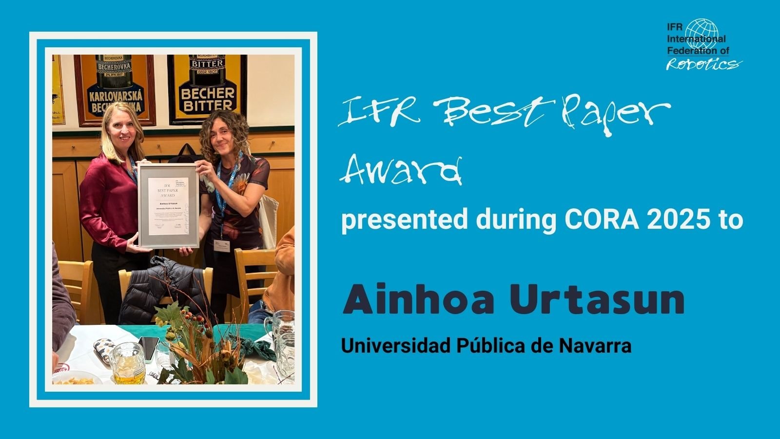 GlobalCmd's tweet card. Ainhoa Urtasun Wins IFR Best Paper Award