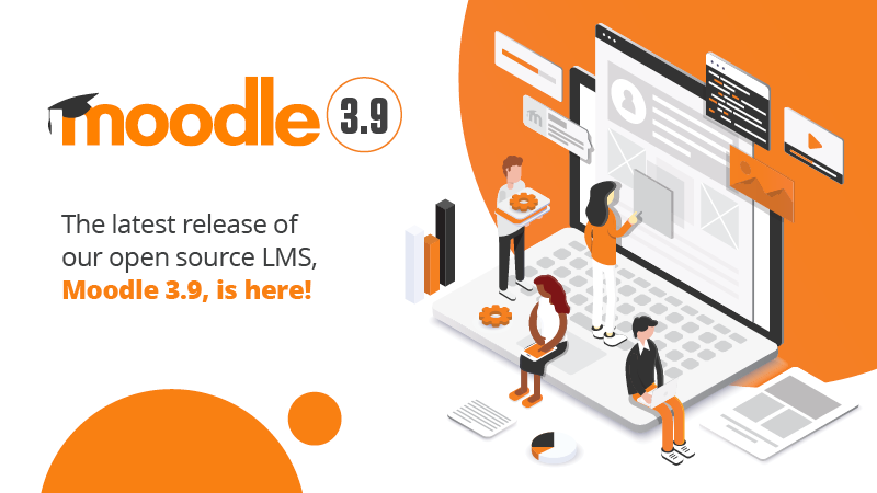 edunao's tweet card. Moodle LMS 3.9 focuses on enhancements to streamline the teaching, learning and admin experience. H5P integration, accessibility improvements, and more.