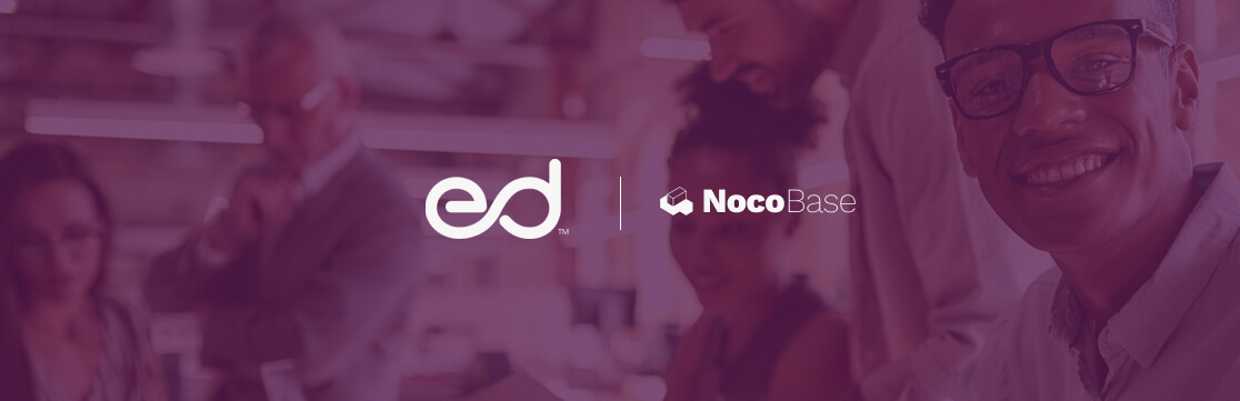 NocoBase's tweet card. ED built its technology foundation on NocoBase, cutting delivery cycles by one-third, accelerating testing and launch, and ensuring greater stability across both internal systems and commercial...