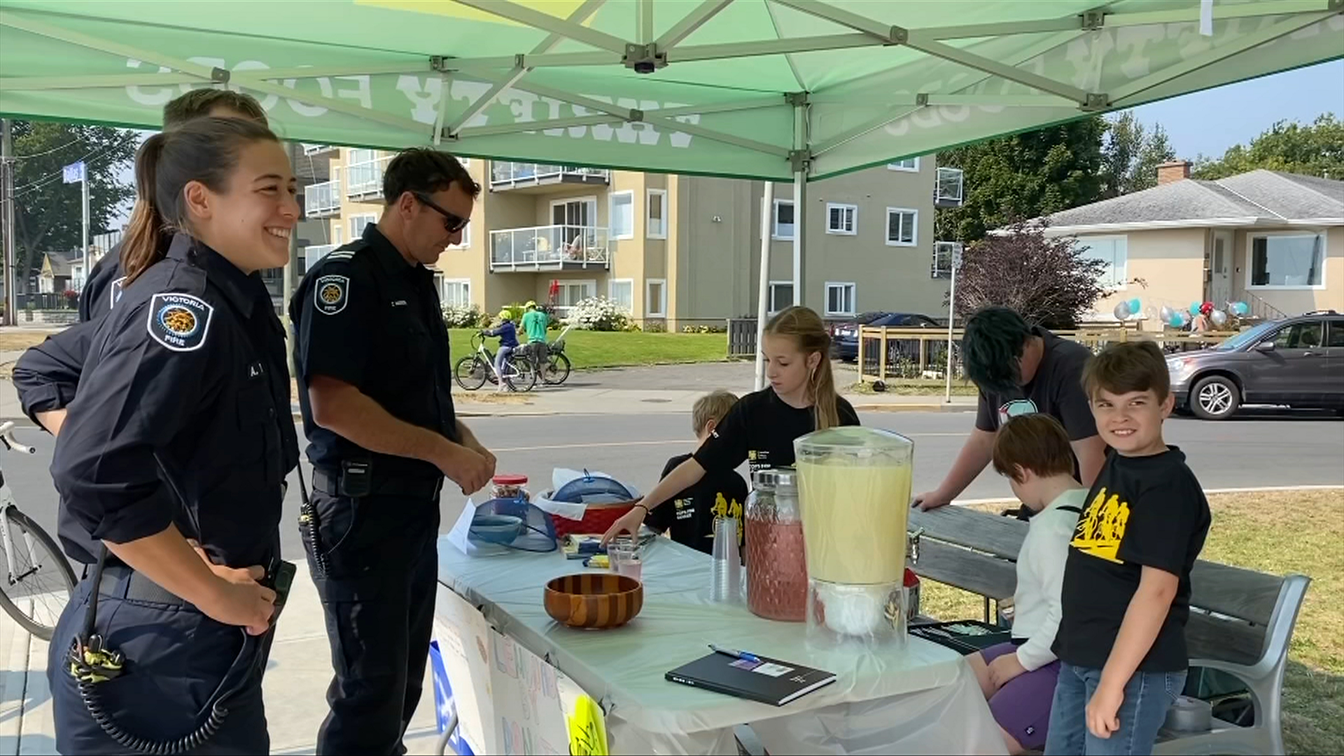 CHEK_News's tweet card. Tour de Rock junior rider Olivia was not just selling lemonade on Saturday — she was also celebrating her completion of 70 weeks of chemotherapy.