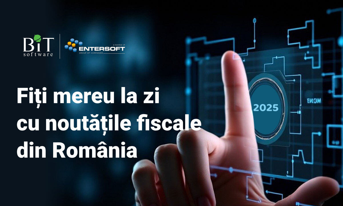 BITSoftware's tweet card. Rămâneți la curent cu modificările fiscale din România pentru 2025 și descoperiți soluțiile BITSoftware pentru conformitate și eficiență.