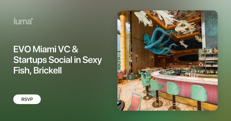 evovcstartups's tweet card. Join us for an electric and exciting evening fo Startup Founders, Tech Professionals, and Investors. Get ready for a night of ideas, inspiration, and plenty of…