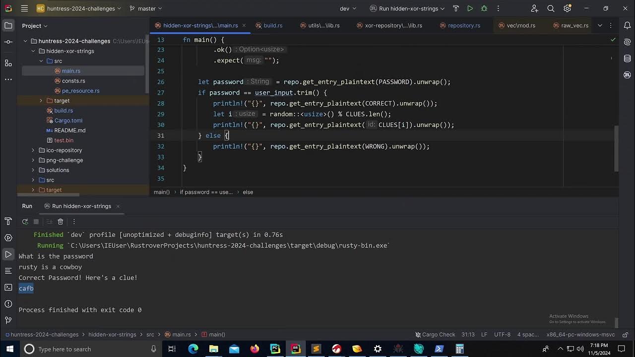 NotNordgaren's tweet card. Huntress CTF "Rusty" Malware Reverse Engineering by Nordgaren