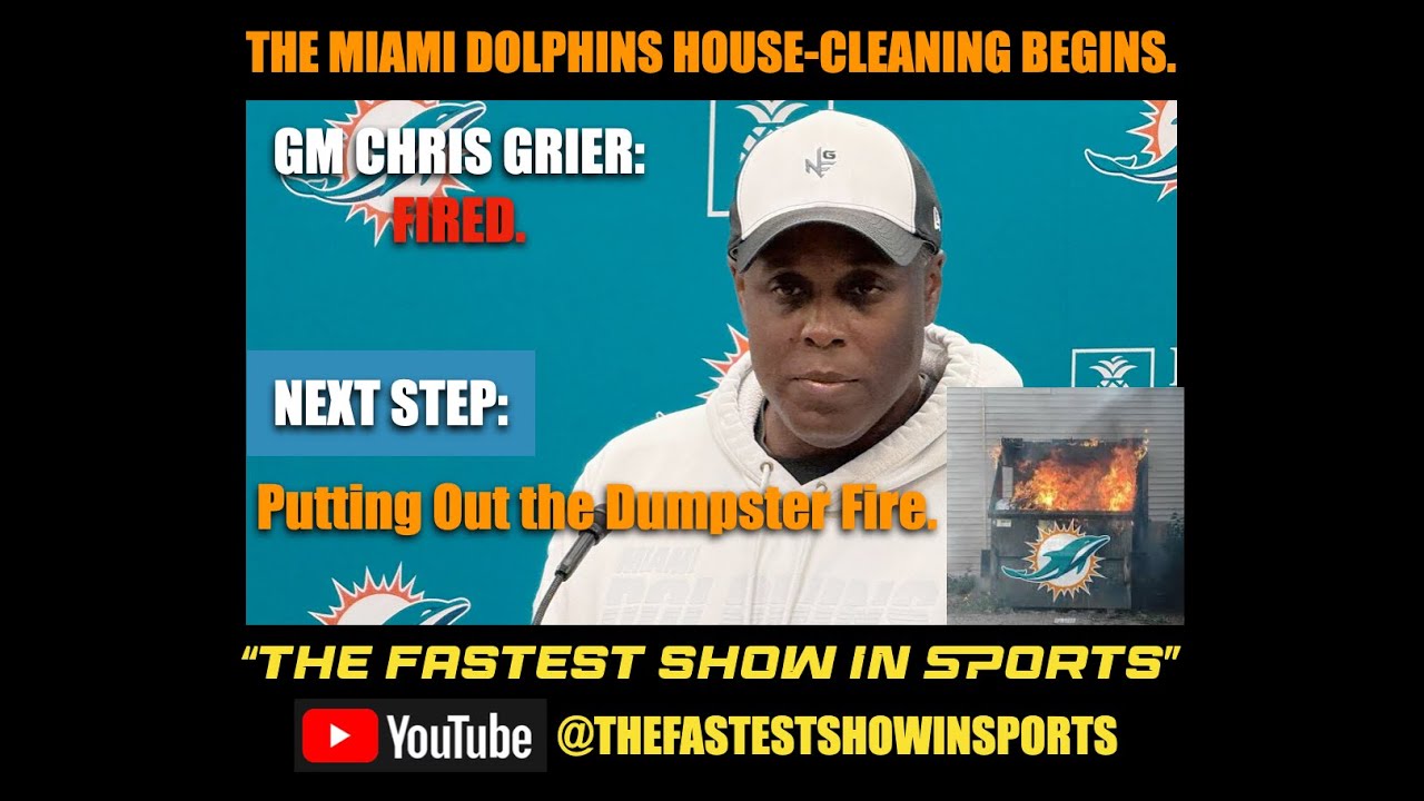 BerlinerSpeaks's tweet card. CHRIS GRIER FINALLY FIRED AS MIAMI DOLPHINS GM: Next step is putting...