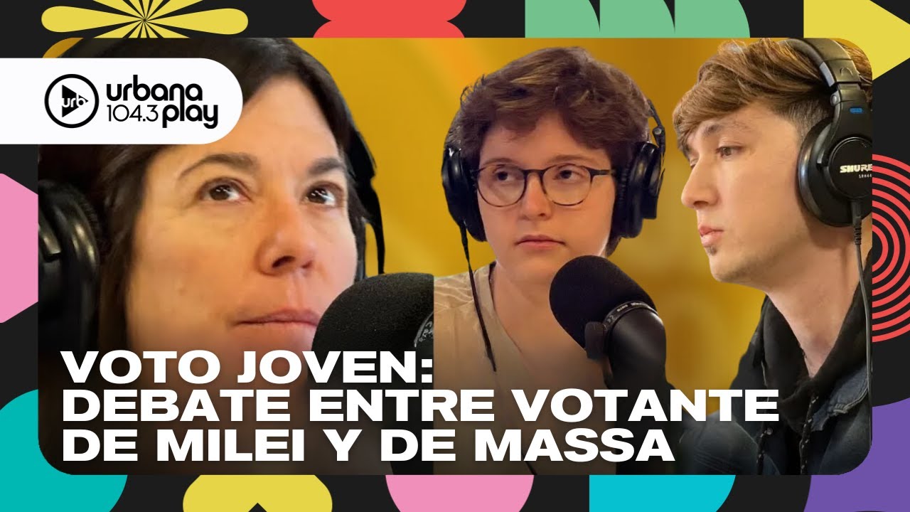vickytedije's tweet card. Voto joven: debate entre un joven militante libertario y una milita...