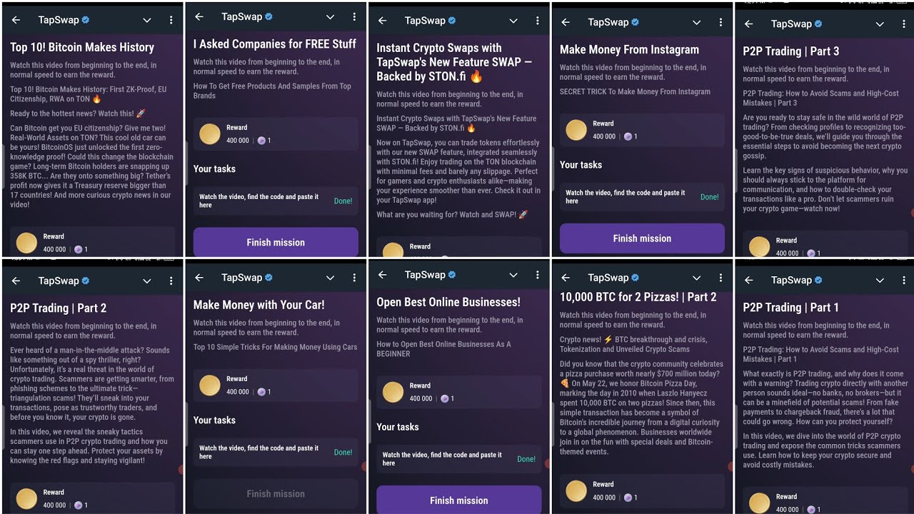 Amazingfacts406's tweet card. Tapswap Daily Tasks Answered on 27 August Updated