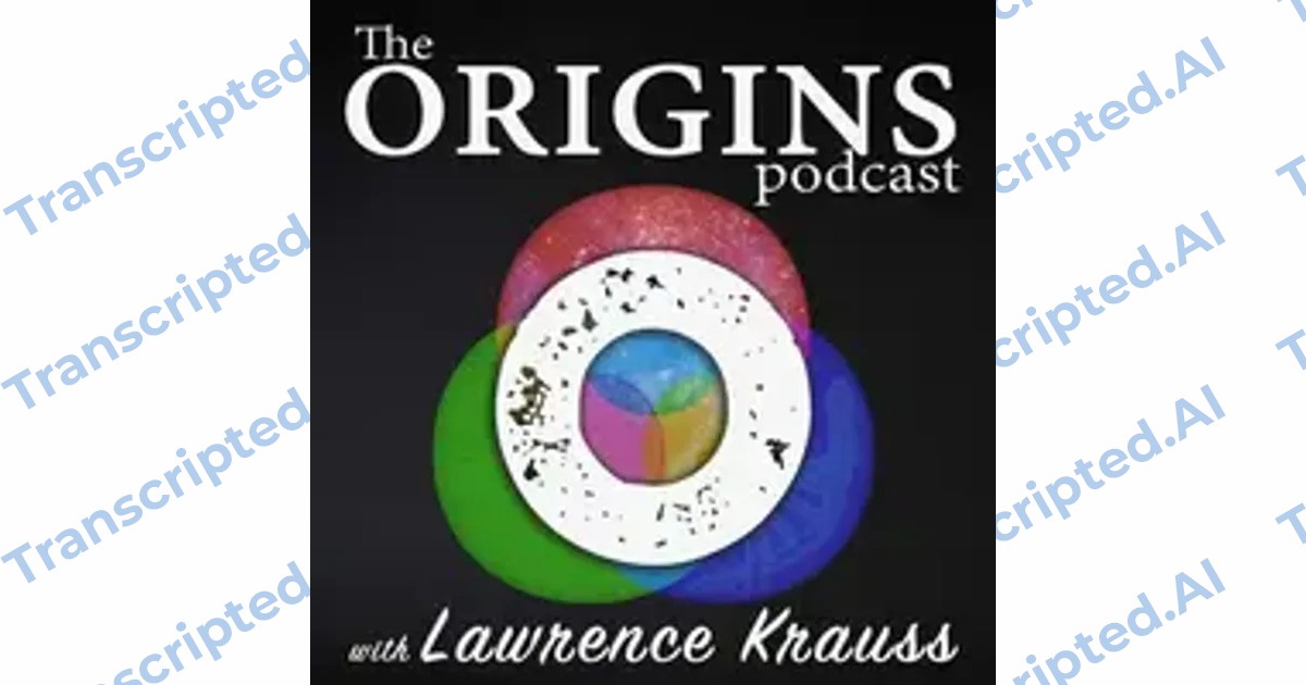 TranscriptedAI's tweet card. Lawrence Krauss hosts a Halloween-themed podcast, debunking supernatural phenomena through the lens of