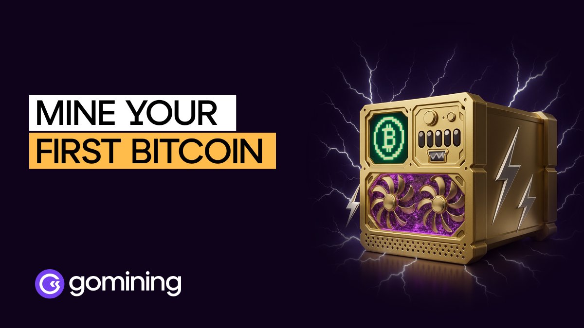 ssjgrasshopper's tweet card. GoMining - Earn Bitcoin. Earn on Bitcoin