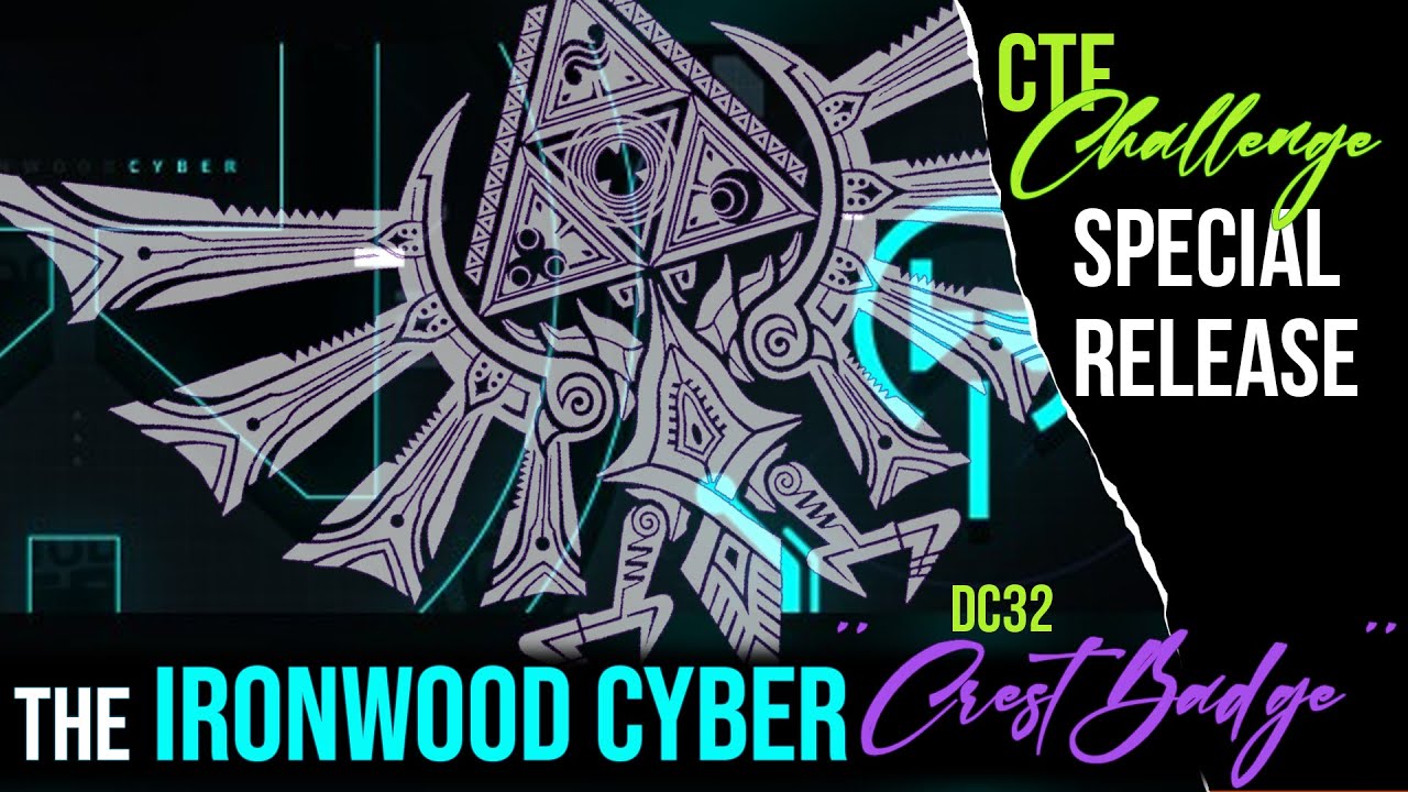 DistortionCyber's tweet card. SPECIAL RELEASE: Introducing the Ironwood Cyber DC32 "Crest Badge"