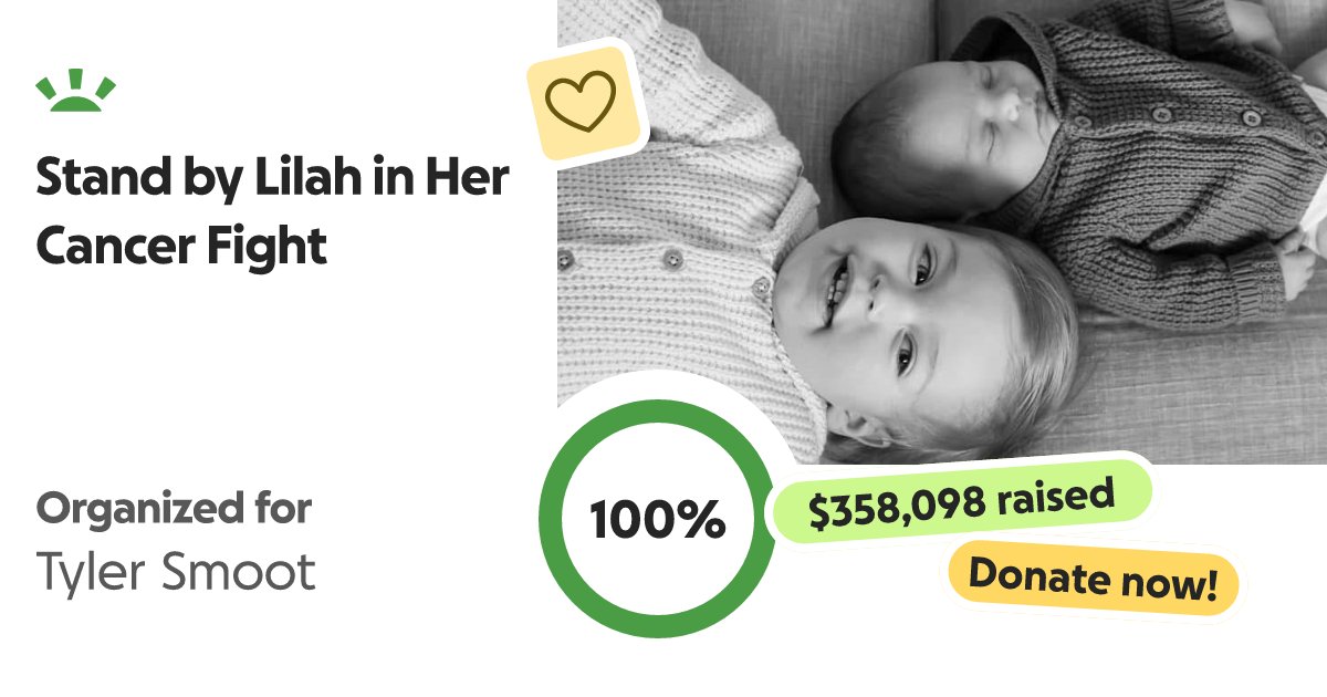 swiftuation13's tweet card. A little backstory: On February 24th, my sister-in-law went into labor. While she was in… Leah Smoot needs your support for Stand by Lilah in Her Cancer Fight
