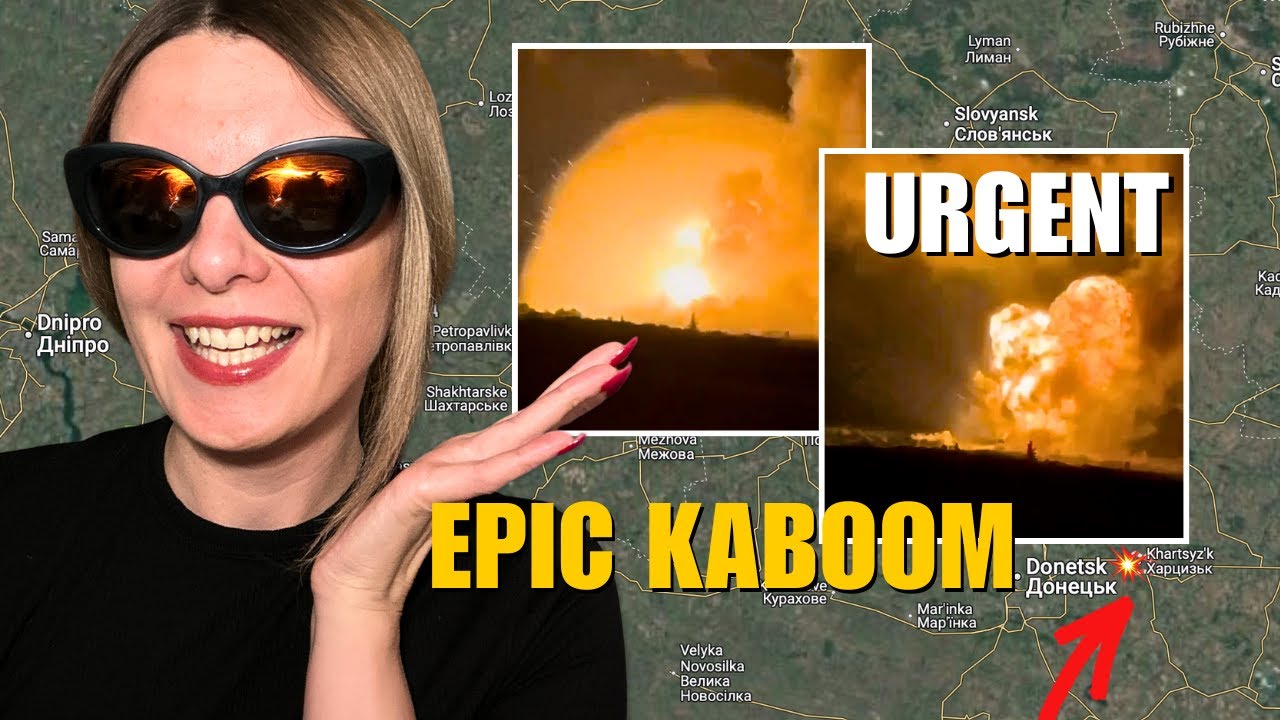 acdup65's tweet card. URGENT UPDATE: HUGE EXPLOSION DETONATION AMMO DEPOTS DONETSK Vlog...