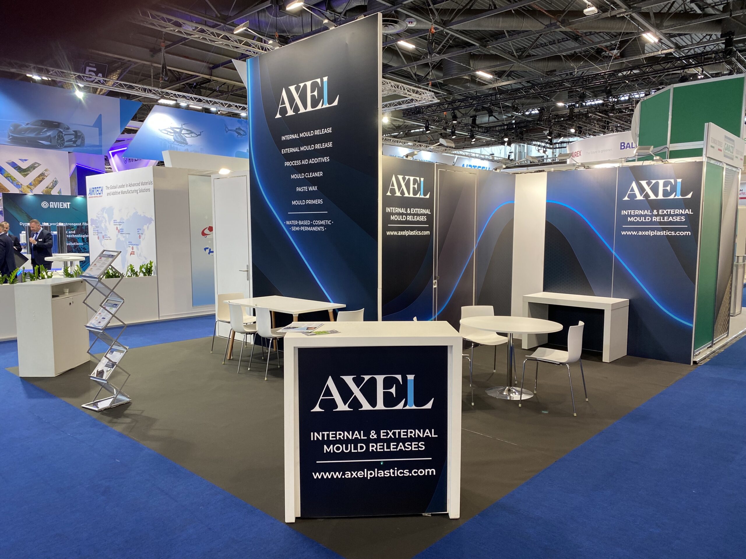 AxelPlasticsInc's tweet card. Visit AXEL in Hall 5, Booth E 38 to discover our all new advanced composites line of products.