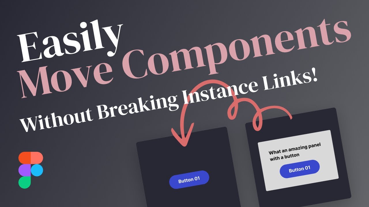 _mattbailey's tweet card. Figma - How To Easily Move Components Between Files Without Breaking...