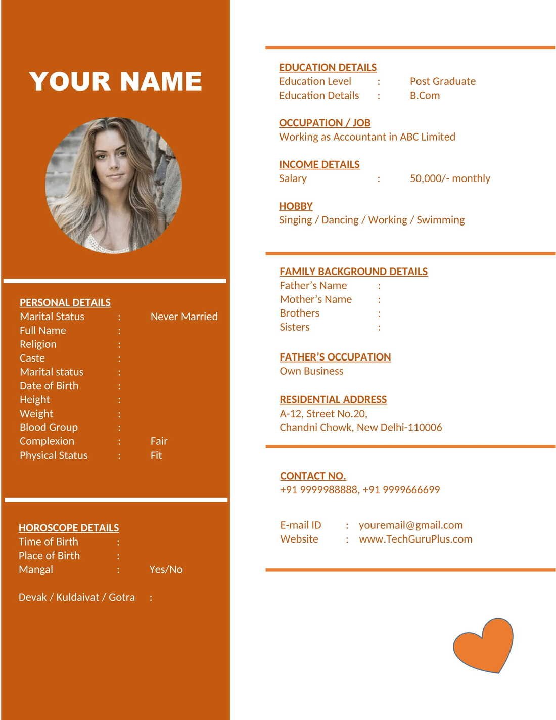 TechGuruPlus's tweet card. Your marriage biodata is the first thing that potential matches will see, so it's important to make it stand out. Browse our selection of biodata