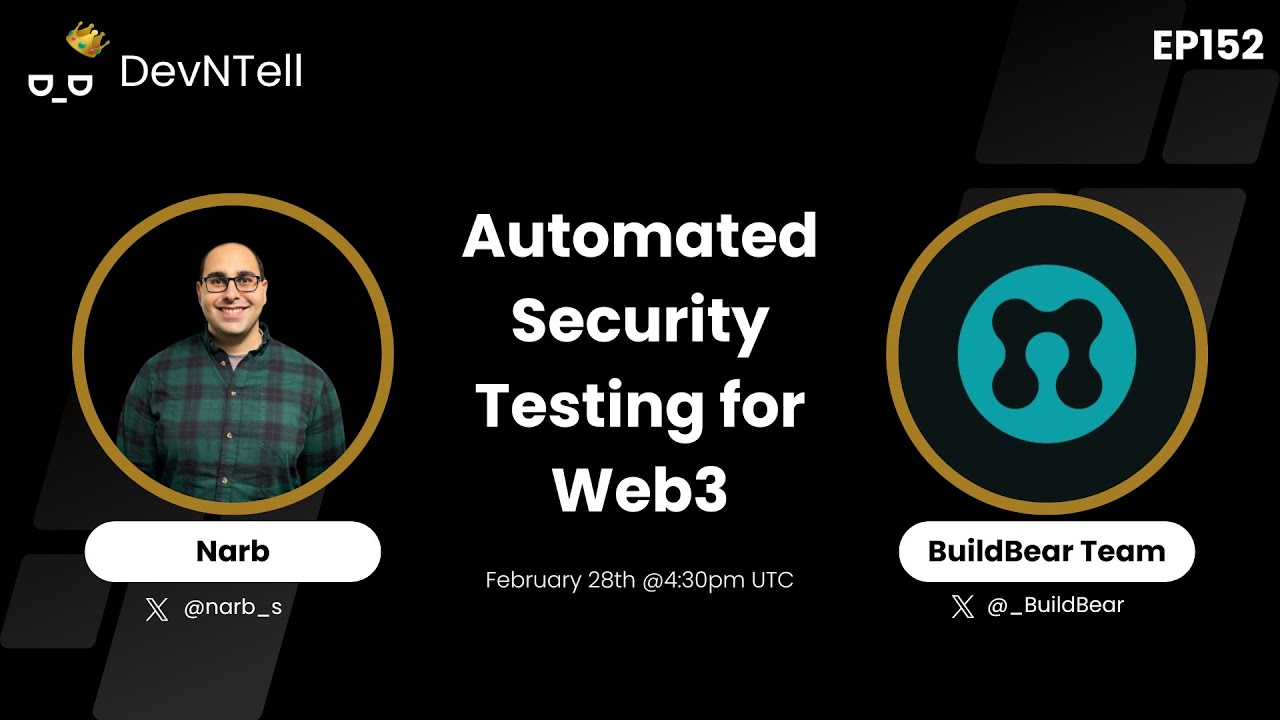 developer_dao's tweet card. DevNTell - Automated Security Testing for Web3