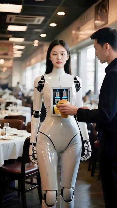 Junepeng7's tweet card. Subvert your imagination! Future robots can store burgers and drinks...