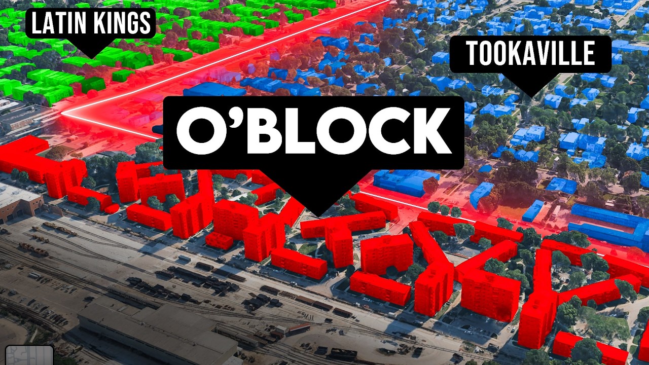 mjhdl's tweet card. The Chicago Gang War, Mapped