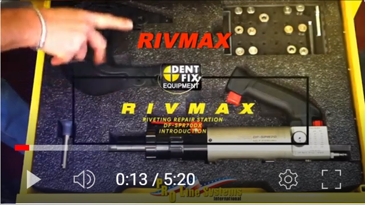 Prolinesystems's tweet card. RIVMAX Self Piercing Rivet Gun Repair Workstation by Dent Fix