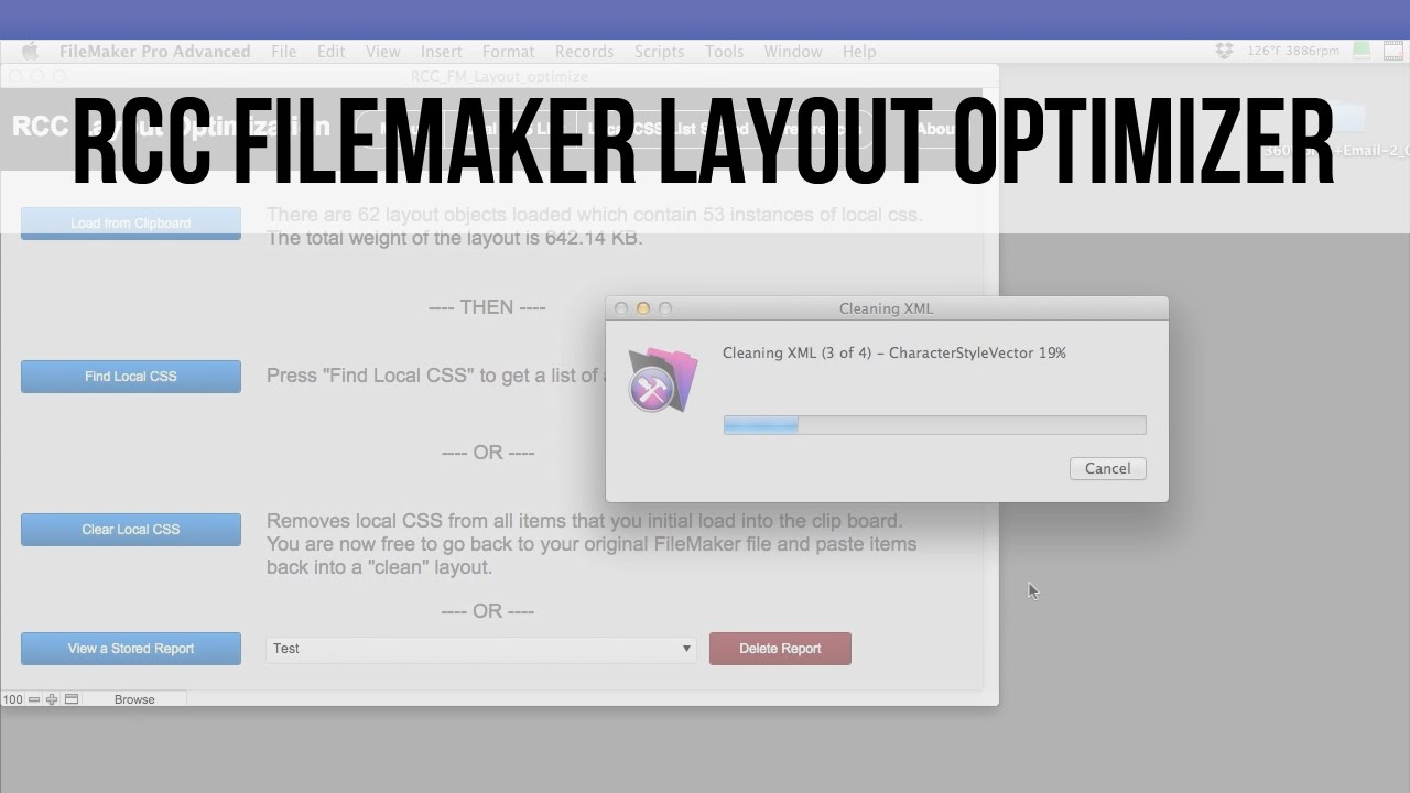 BHA_FileMaker's tweet card. RCC FileMaker Layout Optimizer