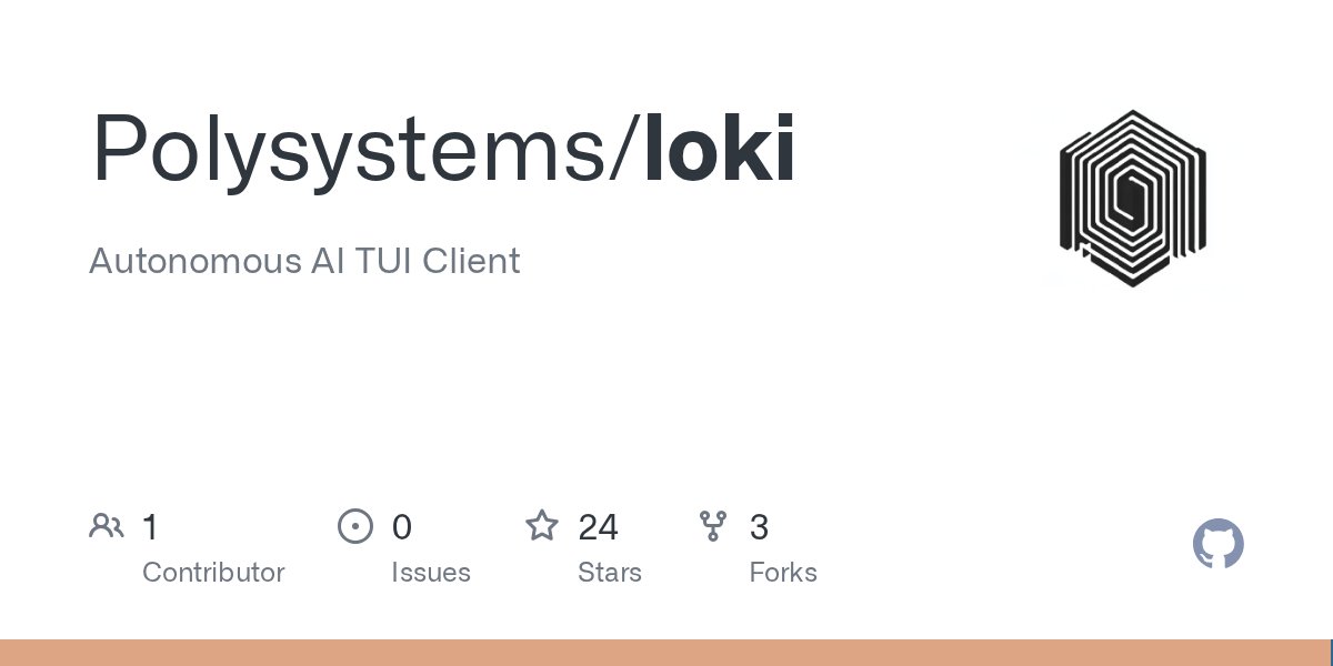 eigencode_dev's tweet card. Autonomous AI TUI Client. Contribute to Polysystems/loki development by creating an account on GitHub.