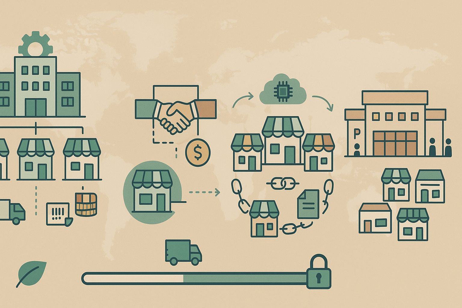 BlogRasu114's tweet card. 販売士2級「組織形態別小売業の運営特性（総論）」で押さえるべきポイントは、チェーンストア組織の標準化・単純化・規格化・大量仕入による効率化（ローコストオペレーション）、セントラルバイイングシステムの長所と課題です。組織運営は命令系統の統一・専門化・責任権限の明確化などが軸となります。