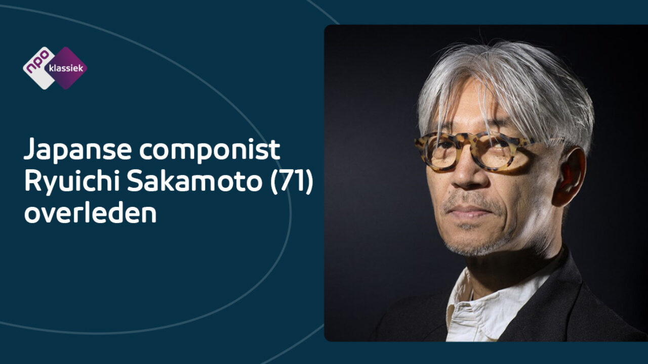 NPOKlassiek's tweet card. De Japanse componist werd wereldberoemd met de filmmuziek voor o.a. The Last Emperor, Merry Christmas, Mr. Lawrence en The Revenant.