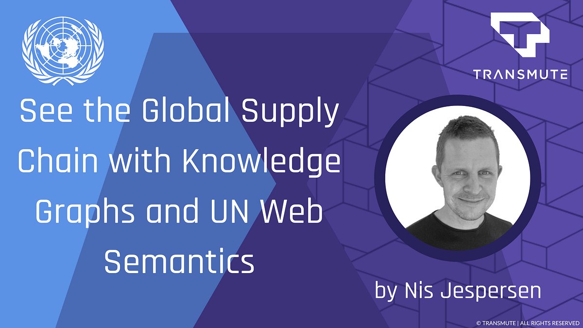 TransmuteNews's tweet card. This article was based on Transmute Solutions Architect Nis Jespersen’s ‘UN/CEFACT Linked Data’ presentation from December 2022.
