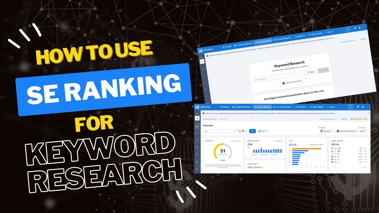seosachet's tweet card. How to use SE Ranking for Keyword Research in 2025