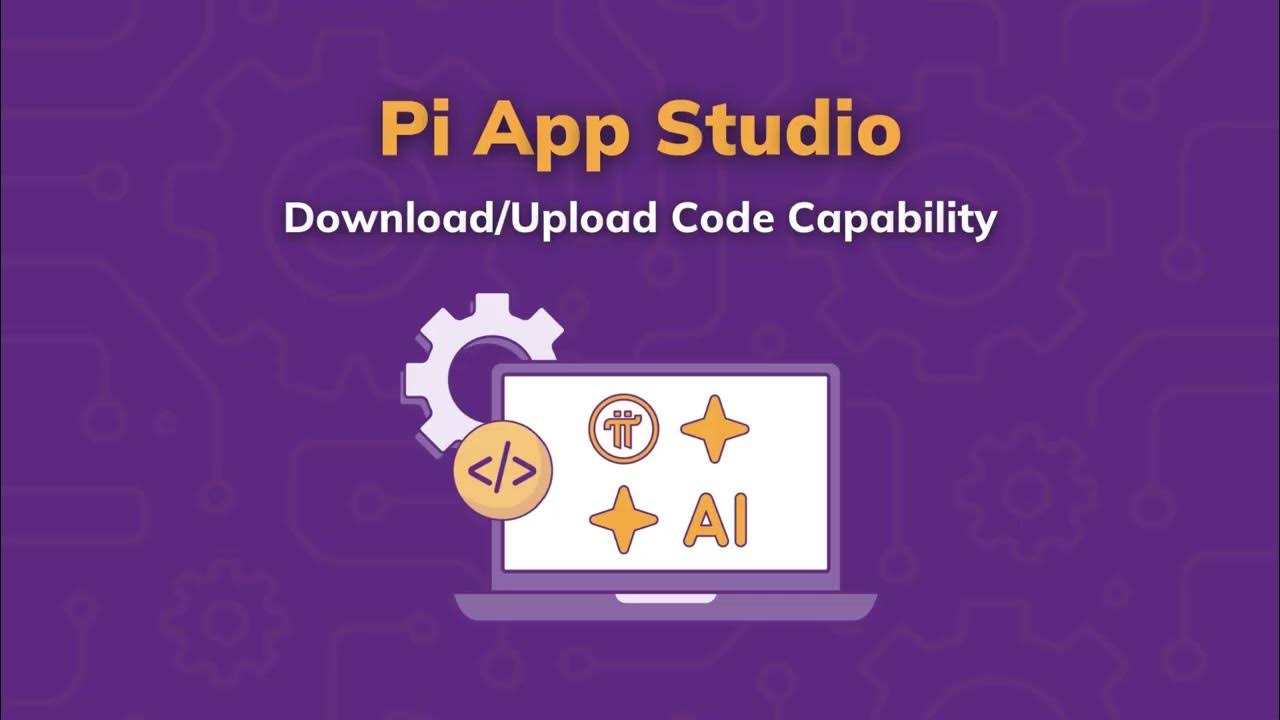 PiCoreTeam's tweet card. Pi App Studio Download/Upload Code Capability