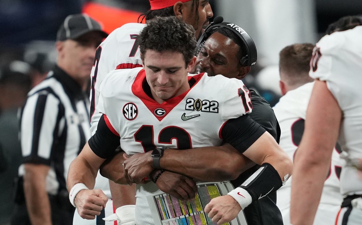 keithfarner's tweet card. Stetson Bennett, a Damn Good Dawg, is a national champion. He just wrote the story that will live on for decades in Georgia lore.