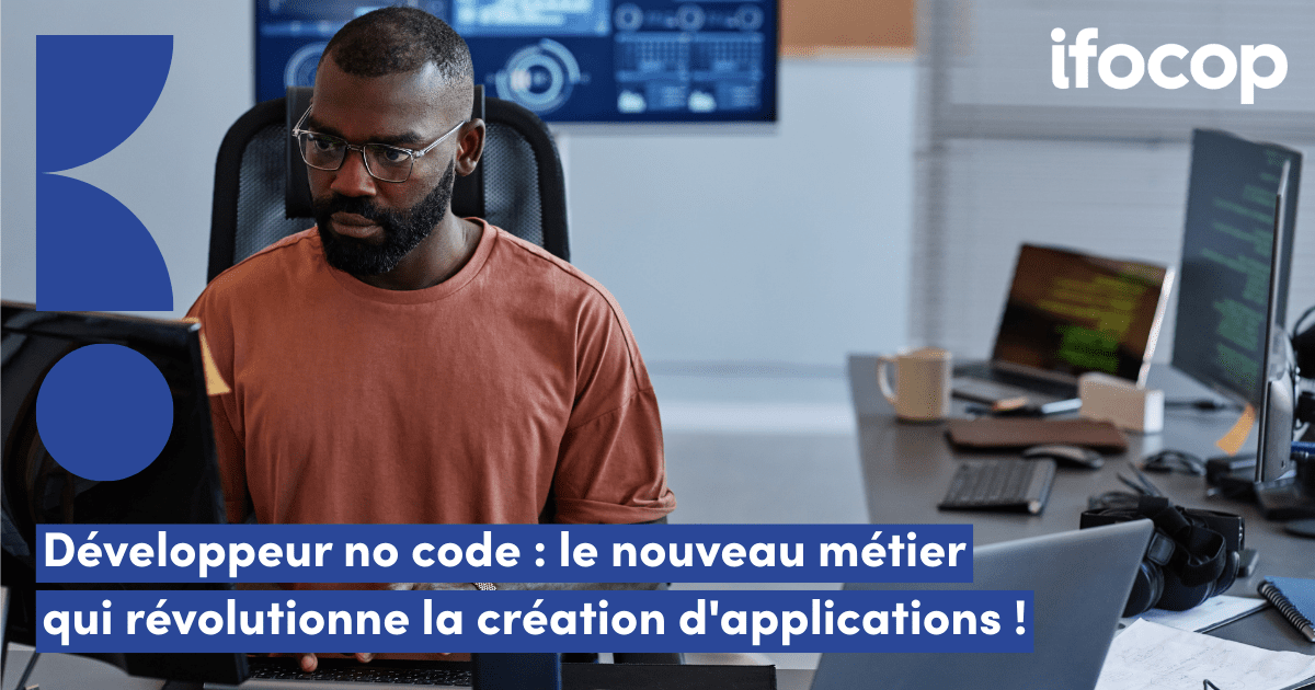 ifocop's tweet card. Le métier de développeur no code explose ! Apprenez comment cette approche simplifie la création d’applications sans coder, et comment nous vous y formons !